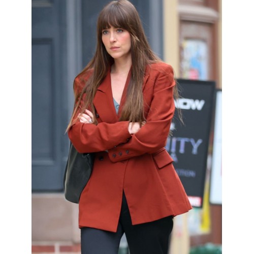 Dakota Johnson Materialists Red Blazer